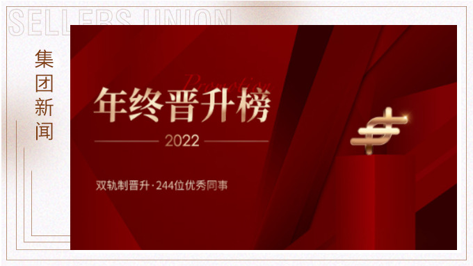 赛尔集团2022年终晋升榜